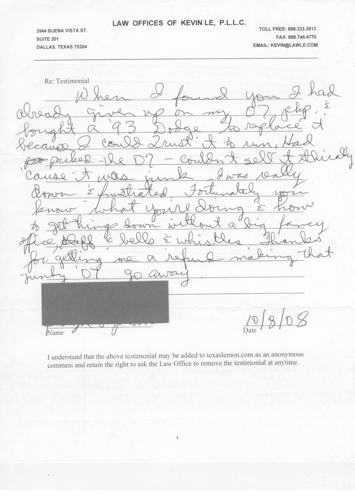 Texas Lemon Law Information Texas Lemon Law Blog